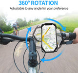 Bike Phone Mount, 360° Detachable Rotatable Bicycle & Motorcycle Cell Phone Holder