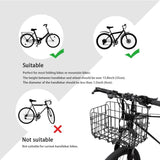 Folding Rear Bike Basket Wire Mesh Fold-Up Detchable Front Bag Rear Hanging Bike Basket Bicycle Bag Cargo Rack