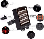 Bicycle Turn Signals Waterproof Remote Control Wireless Tail Light