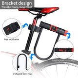 Bike U Lock Heavy Duty Combination Bicycles U-Locks