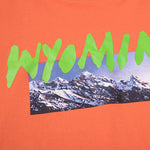 Long Sleeve Shirt Listening Party Hip Hop Graphic Print Crewneck Sports Sweatshirt Orange Black