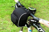 Cycling Bike Bicycle Handlebar Bags Front Baskets Black with Rain Cover