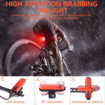 Bike Light Set  Bicycle Headlight  Front Back Light & Bell