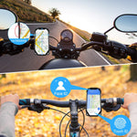 Bike Phone Mount, 360° Detachable Rotatable Bicycle & Motorcycle Cell Phone Holder