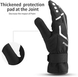 Cycling Gloves for Men Windproof Reflective Thermal Gel Pads