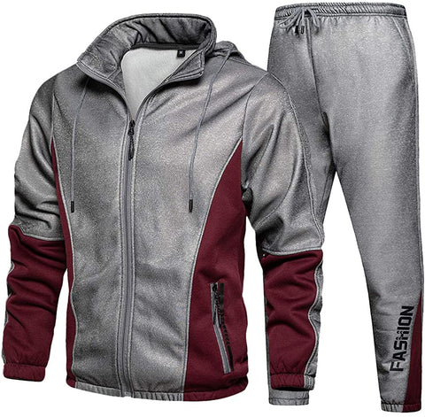 Men's Athletic Tracksuit Full Zip Sports Sweat Suits