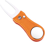 Golf Divot Tool with Pop-up Button Magnetic Ball Marker Multi-Colors