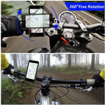 Bike Phone Mount Holder for Bicycle Motorcycle, Adjustable iPhone Mount Holder