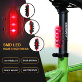 Bicycle Light Front and Tail Set 5 LEDs