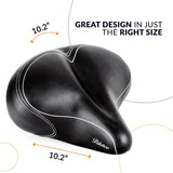 Oversized Comfort Bike Seat - Most Comfortable Replacement Bicycle Saddle