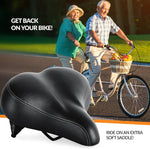 Bike Seat for Seniors – Extra Wide and Padded Bicycle Saddle