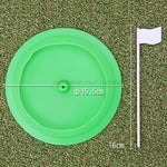 Golf Putting Cup Soft rubber Practice Putter Hole green flag Training Tool Indoor Outdoor