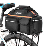 15L Waterproof Bicycle Rear Bag Cycling Seat Rack Storage Trunk Handbag Pannier Travel Riding Mountain Road Bike Bags