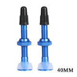 2pcs Bicycle Valve 40mm/60mm MTB Road Bike Tubeless Tires Conversion Anodize Aluminum Alloy