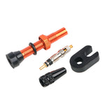 Bicycle 1Pair 40/60/80/100/120mm Presta Valve for Road Tubeless Rim Alloy Or Brass Stem Brass Core W/ Cap & Tool