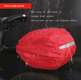 Bicycle Saddle Bag Waterproof Bike Basket Rear Large-Capacity Pannier Bike Shelf Bag With Bracket Rain Cover Rainproof Portable