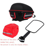 Bicycle Saddle Bag Waterproof Bike Basket Rear Large-Capacity Pannier Bike Shelf Bag With Bracket Rain Cover Rainproof Portable