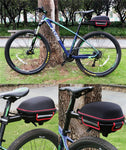 Bicycle Saddle Bag Waterproof Bike Basket Rear Large-Capacity Pannier Bike Shelf Bag With Bracket Rain Cover Rainproof Portable