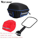 Bicycle Saddle Bag Waterproof Bike Basket Rear Large-Capacity Pannier Bike Shelf Bag With Bracket Rain Cover Rainproof Portable