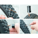 Bicycle Tubeless Tire Repair Tool Tyre Drill Puncture for Urgent Glue Free Service Repair Optional 10/30/100 PCS Rubber Stripes