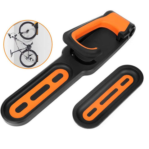 Bike Hanger 35kg Heavy Duty Bicycle Wall Hook Mount Holder Vertical Folded Save Space Mountain Bicycle Wall Mounted Storage Rack