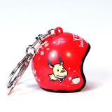 Car Ornament Duck Helmet with Key buckle Small toy Pendant Small Yellow Duck Road Bike