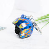 Car Ornament Duck Helmet with Key buckle Small toy Pendant Small Yellow Duck Road Bike