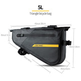 Bicycle Bag Triangle Waterproof Large Capacity MTB Bike Bag Outdoor Sports Top Tube Cycling Pannier Bike Accessories