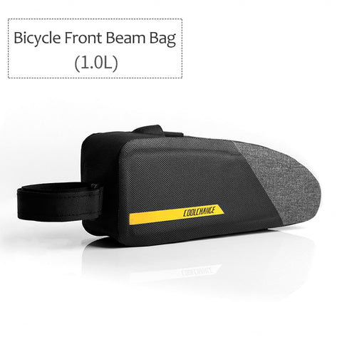 Bicycle Bag Waterproof Large Capacity Portable Cycling Front Tube Bag Outdoor Sports Pannier Pouch Bike Accessories