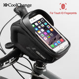 Bicycle Bag Waterproof Touch Screen Cycling Handlebar Bag Reflective Top Tube Frame Phone Bag MTB Bike Accessories