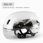Cycling Helmet with Goggles EPS Ultralight Integrally-molded Bicycle Helmet MTB Road Bike Helmet Men Casco Ciclismo