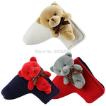 Cute Bear Knitted Golf Head Cover for Putter  Blade Golf Putter Protector