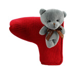 Cute Bear Knitted Golf Head Cover for Putter  Blade Golf Putter Protector