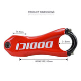 31.8mm 10 Degree Carbon Fiber MTB Bicycle Stem Handlebar Clamp