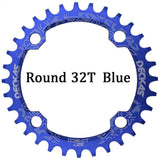 Deckas 104BCD Round Narrow Wide MTB Mountain Bicycle 32T 34T 36T 38T Crown Crankset Single Tooth Plate Parts 104 BCD