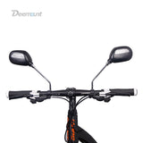 1 Pair Bicycle Rear View Glass Mirror Bike Handlebar Wide Range Back Sight Light Reflector Angle Adjustable Mirrors