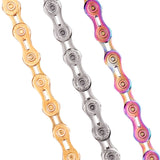 Bicycle Chain 9/10/11 Speed With Connector Master links Hollow Mtb Bike Chain Gold Radiant Optional Plier