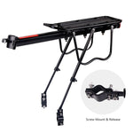 Bicycle Luggage Carrier Cargo Rear Rack Shelf Cycling Bag Stand Holder Trunk Fit 20-29'' Mtb &4.0''  Fat Bike