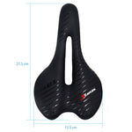 Bicycle Saddle W/ 8 LED Taillight Shock Absorption Gel Intensity Foam  Seat PU Leather Comfy Durable Use MTB Road Seat