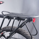 Heavy Duty Bicycle Luggage Carrier Rear Cargo Rack Stand 24-29'' Bike Trunk 100 KGS Load Fit 4.0 ‘’ Fat Bike Tire