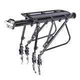 Heavy Duty Bicycle Luggage Carrier Rear Cargo Rack Stand 24-29'' Bike Trunk 100 KGS Load Fit 4.0 ‘’ Fat Bike Tire