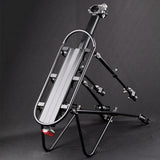 Heavy Duty Bicycle Luggage Carrier Rear Cargo Rack Stand 24-29'' Bike Trunk 100 KGS Load Fit 4.0 ‘’ Fat Bike Tire