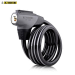 Bicycle Lock Anti-theft Cable Lock MTB Bike 1.5m Waterproof Cycle Cycling Motorcycle  Security Lock with reflective stripe