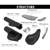 Newest Fashion Patent Design Bicycle Grip MTB Handlebars Grip Ergonomic Comfortable Soft Grips Bicycle Accessories