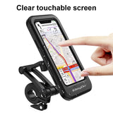 Waterproof Bike Mobile Phone Holder Adjustable Bicycle Phone Amount Magnetic Phone Stand Motorcycle Cycling Accessor