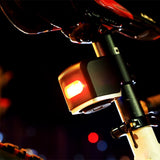 bike alarm with rear flashing light key finder remote controller