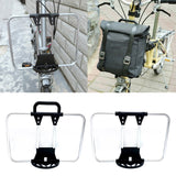 Folding Bike Front Bracket Carrier Block Bag Holder Pannier Rack