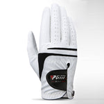 Golf Gloves 1 pc Genuine Lambskin+PU leather Gloves gift Left right hands with ball marker Sheepskin