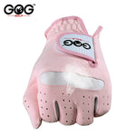 GOLF GLOVES Professional Breathable Pink soft Fabric For women left and right hand