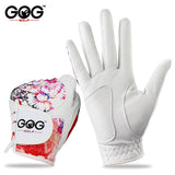 GOLF GLOVES 1 pair Genuine leather left right hand for women lady sports glove